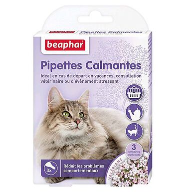 Beaphar - Pipettes Calmantes Anti-stress pour Chat - x3