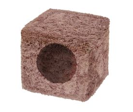Bobby - Cube Fourrure pour Chat - Marron