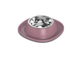 Animalis - Gamelle en Inox Soft Rose pour Chat