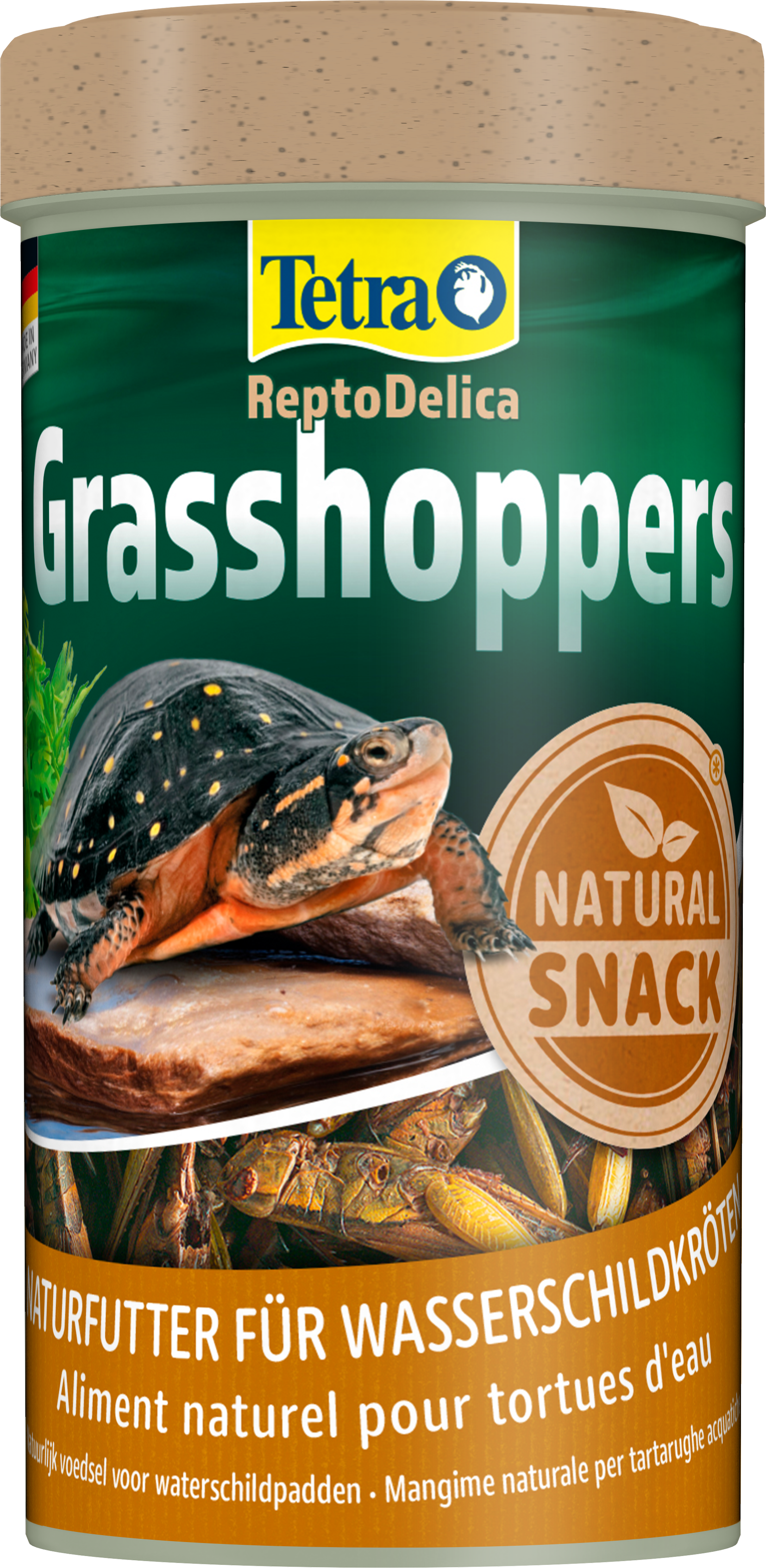 Tetra - Aliment ReptoDelica Grasshoppers Sauterelles pour Tortues d'Eau - 250ml Image num&eacute;ro 1
