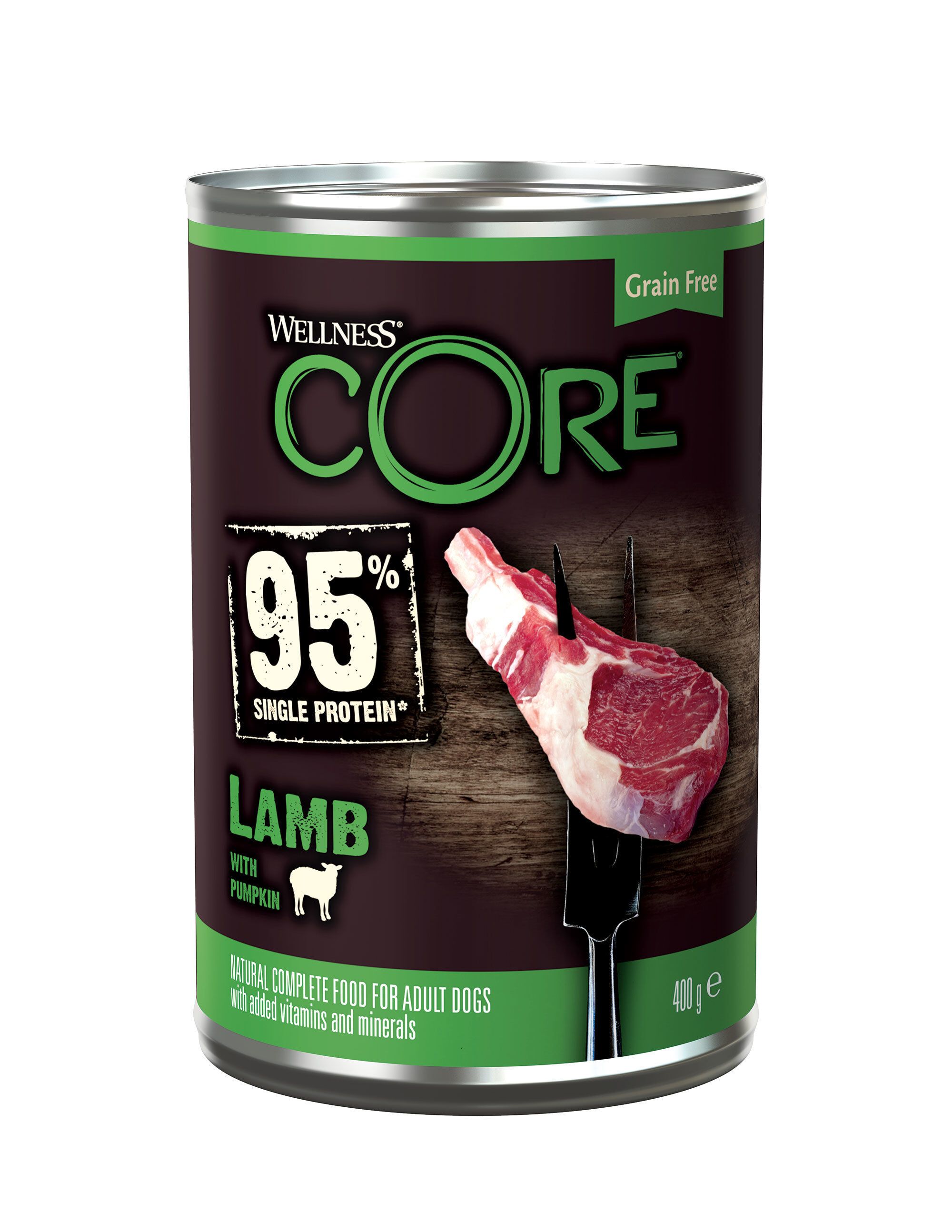 Wellness CORE - Repas Complet 95% d'Agneau pour Chien - 400g Image num&eacute;ro 1