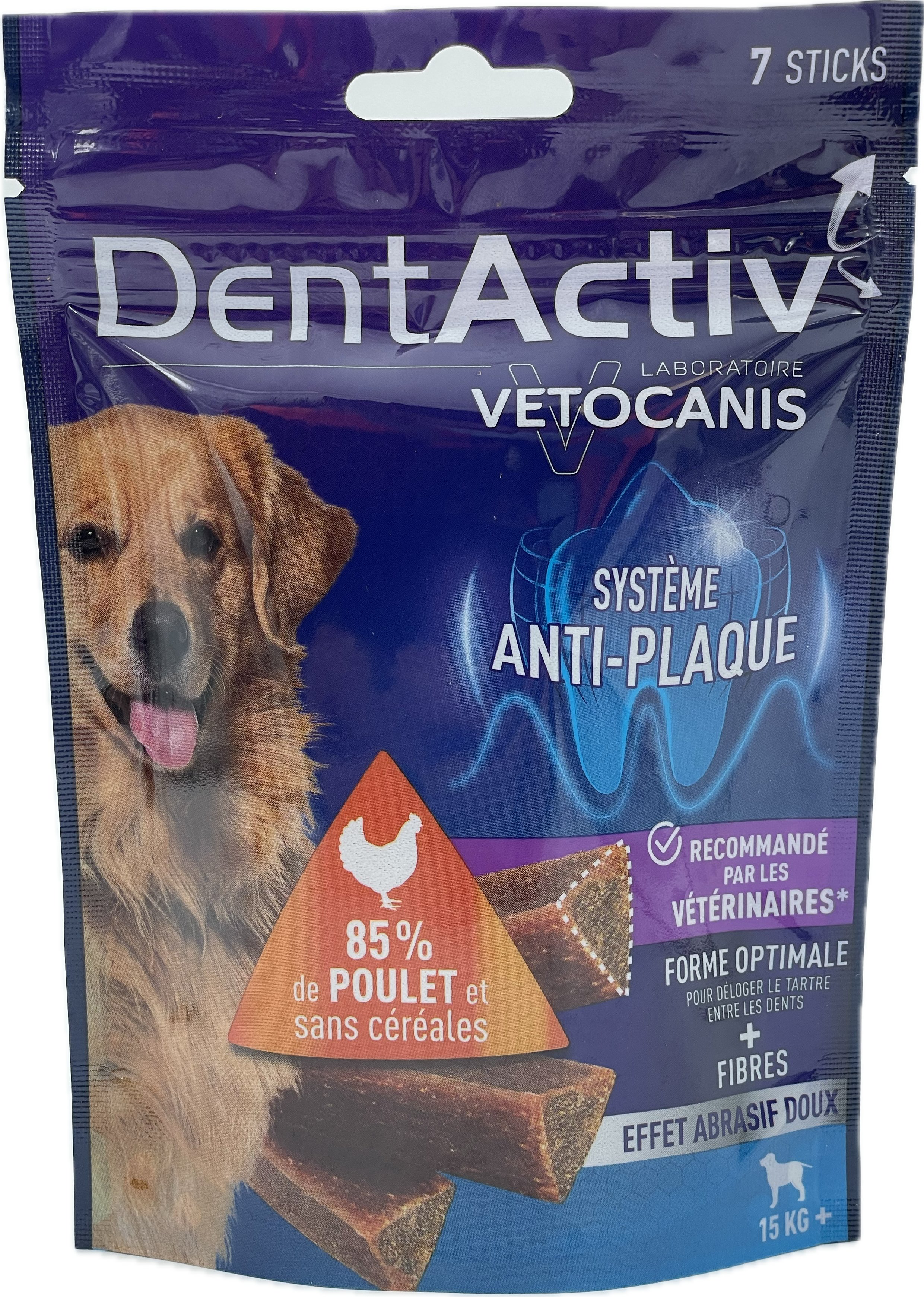 Vetocanis - Sticks Dentactiv au Poulet pour Chiens - x7 Image num&eacute;ro 1