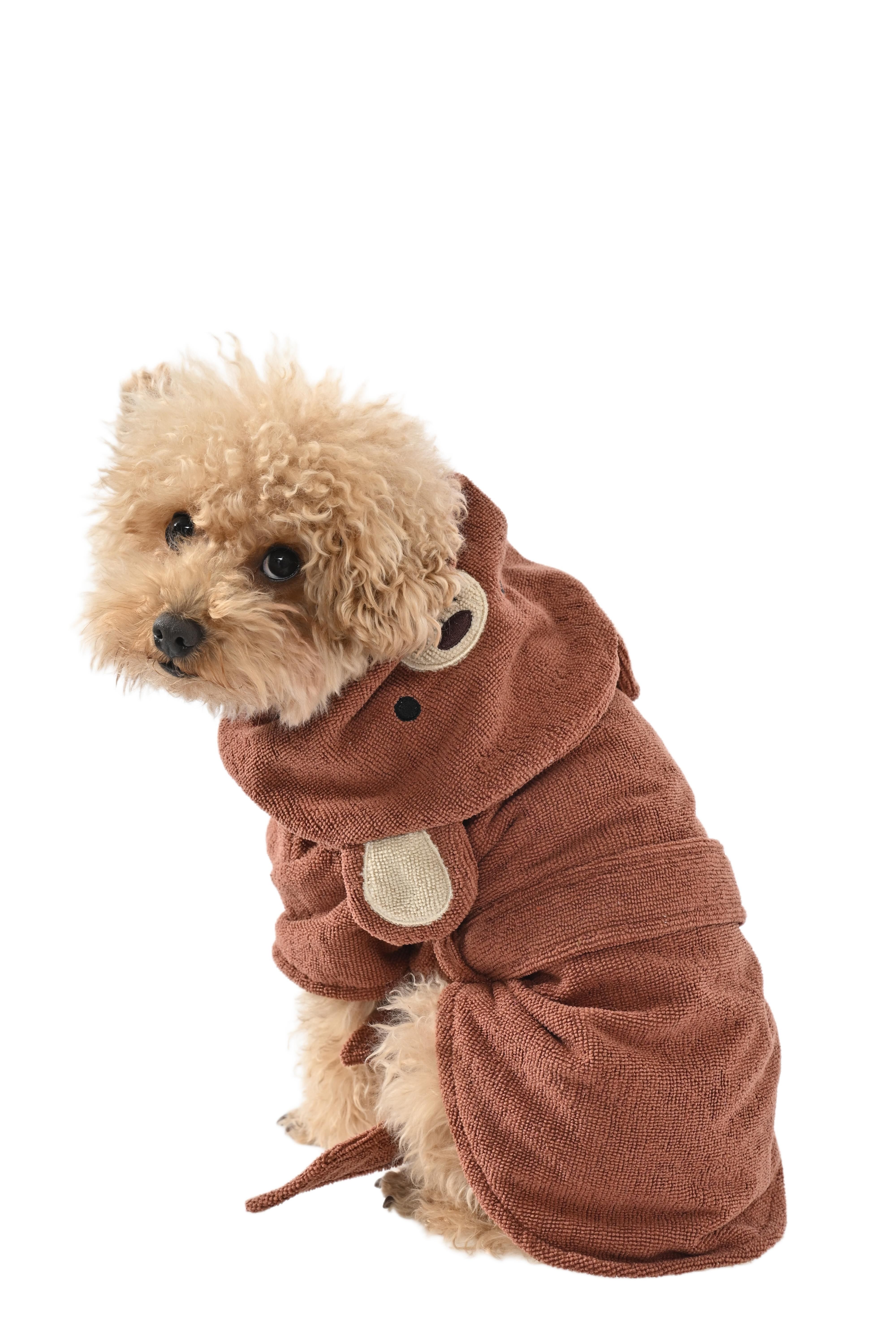Bloob - Peignoir de bain Ours pour Chiens - M/35cm Image num&eacute;ro 3