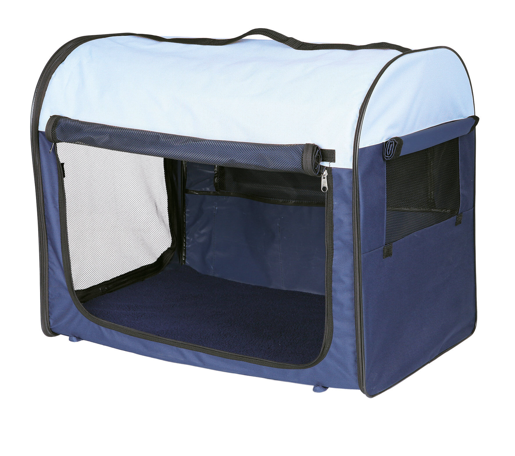 Trixie - Transport Souple Bleu Fonc&eacute; et Bleu Clair pour Chien - M Image num&eacute;ro 1