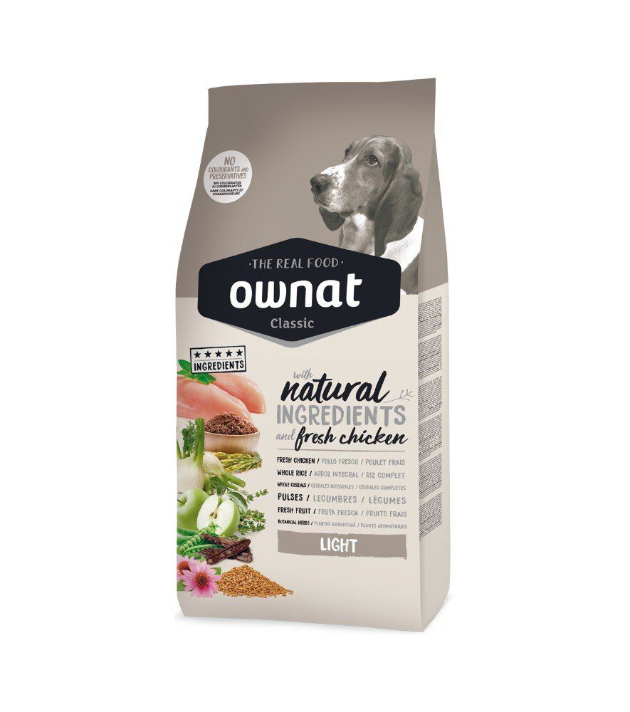 Ownat - Croquettes Classic Light au Poulet pour Chiens - 20Kg Image num&eacute;ro 1