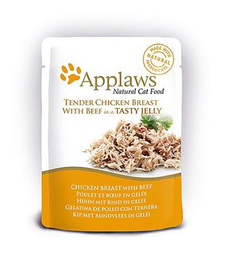 Applaws - Sachet Poulet et Bœuf en Gelée pour Chat - 70g