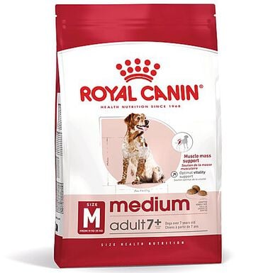 Royal Canin - Croquettes MEDIUM ADULT 7 POUR CHIEN DE +7 ANS - 10KG