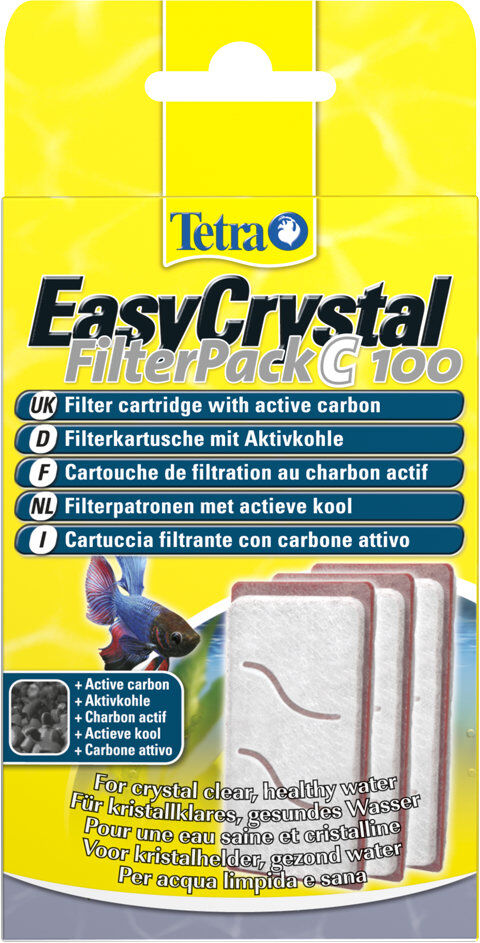 Tetra - Cartouche de Filtration au Charbon EasyCrystal FilterPack C 100 pour Aquarium Tetra Cascade Globe Image num&eacute;ro 1