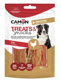 Camon - Friandises Treats & Snacks Lani&egrave;res Poulet pour Chiens - 80g