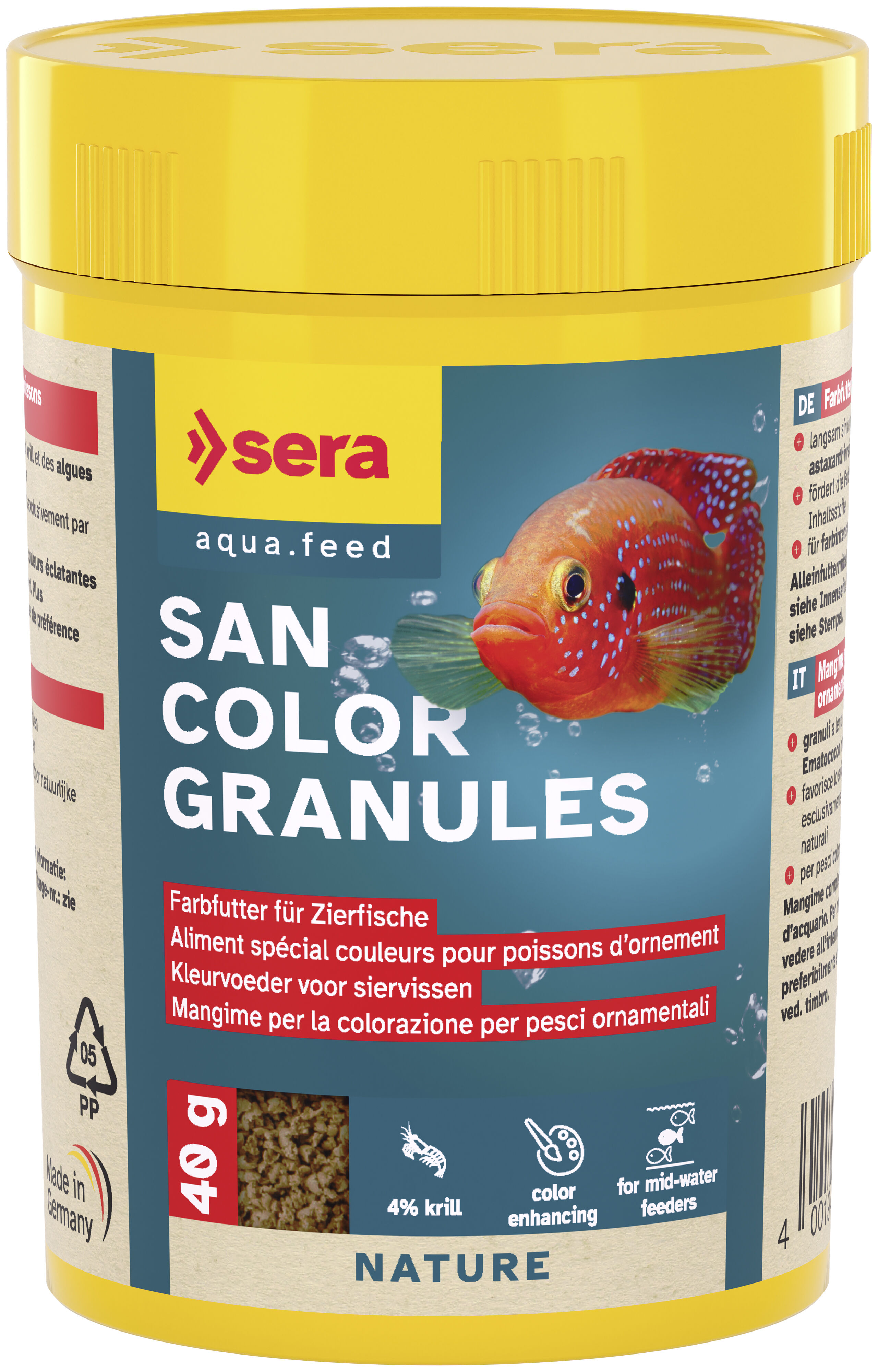 Sera - Granul&eacute;s San Color Granules pour Poissons d'Ornement - 40/100 ml Image num&eacute;ro 1