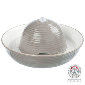 Trixie - Fontaine à Boire Vital Flow en Céramique gris/blanc - 1.5 l / 28 x 12 cm