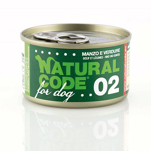 Natural Code - P&acirc;t&eacute;e B&oelig;uf et l&eacute;gumes 02 pour Chiens - 90g Image num&eacute;ro 1