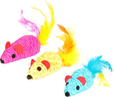 Flamingo - Jouet Shuka Souris Plume pour Chats - 15,5cm