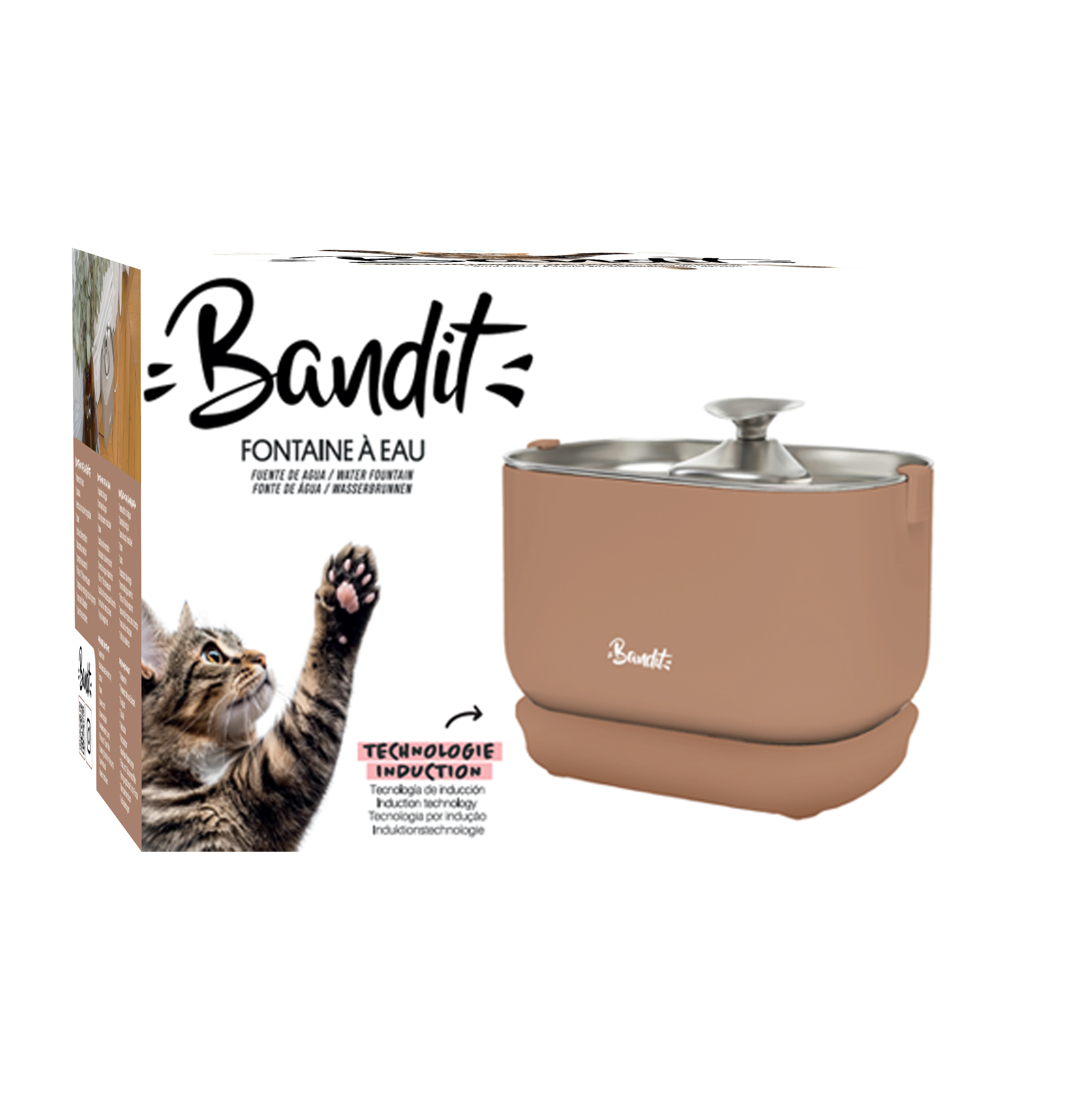 Bandit - Fontaine &agrave; Eau Filaire Mocha pour Chats - 2,5L Image num&eacute;ro 1