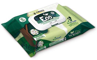 Croci - Lingettes Eco Talc et Fleurs pour Chiens et Chats - x30