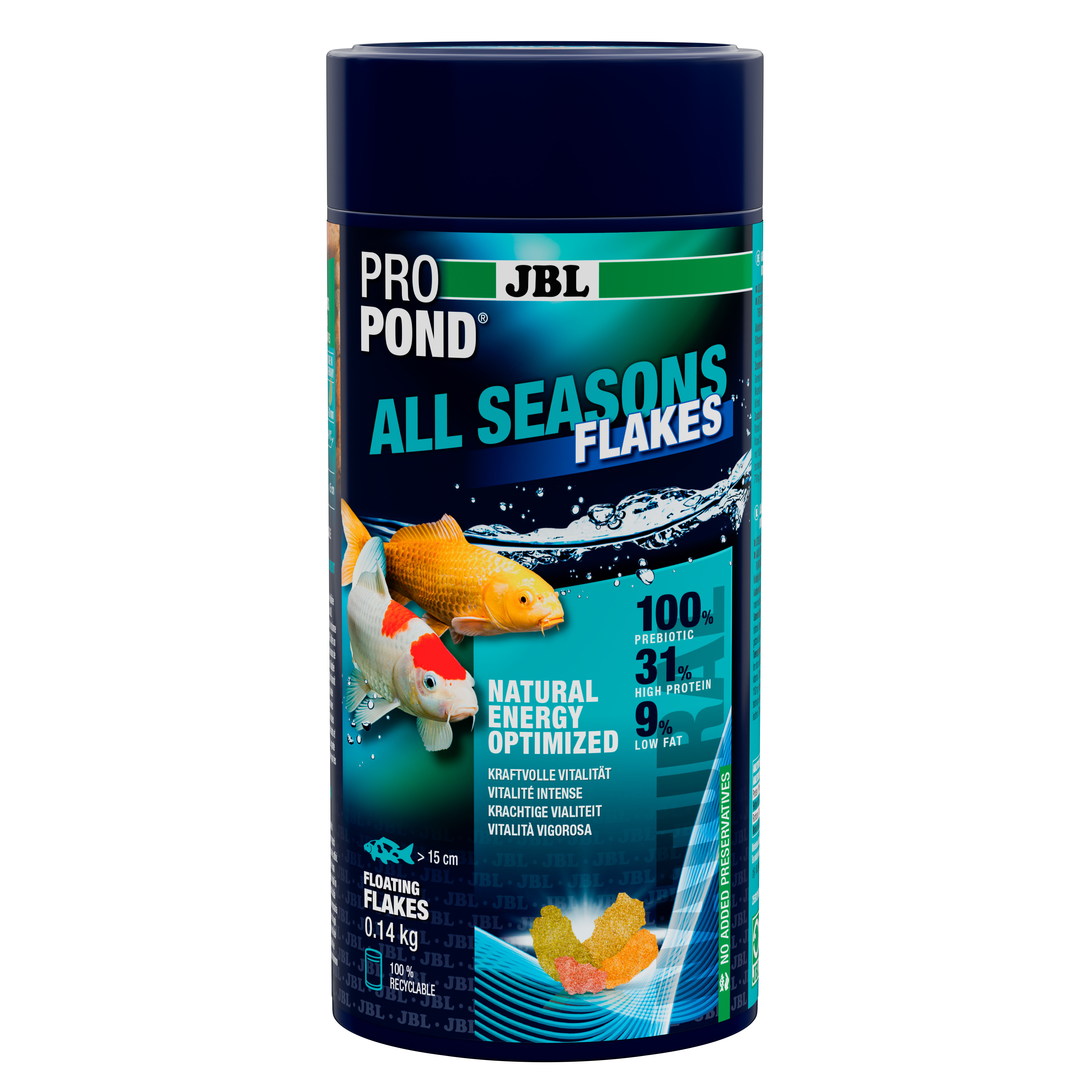 JBL - Aliment en Flocons Propond All Seasons Flakes pour Poissons des Bassins - 130g Image num&eacute;ro 1