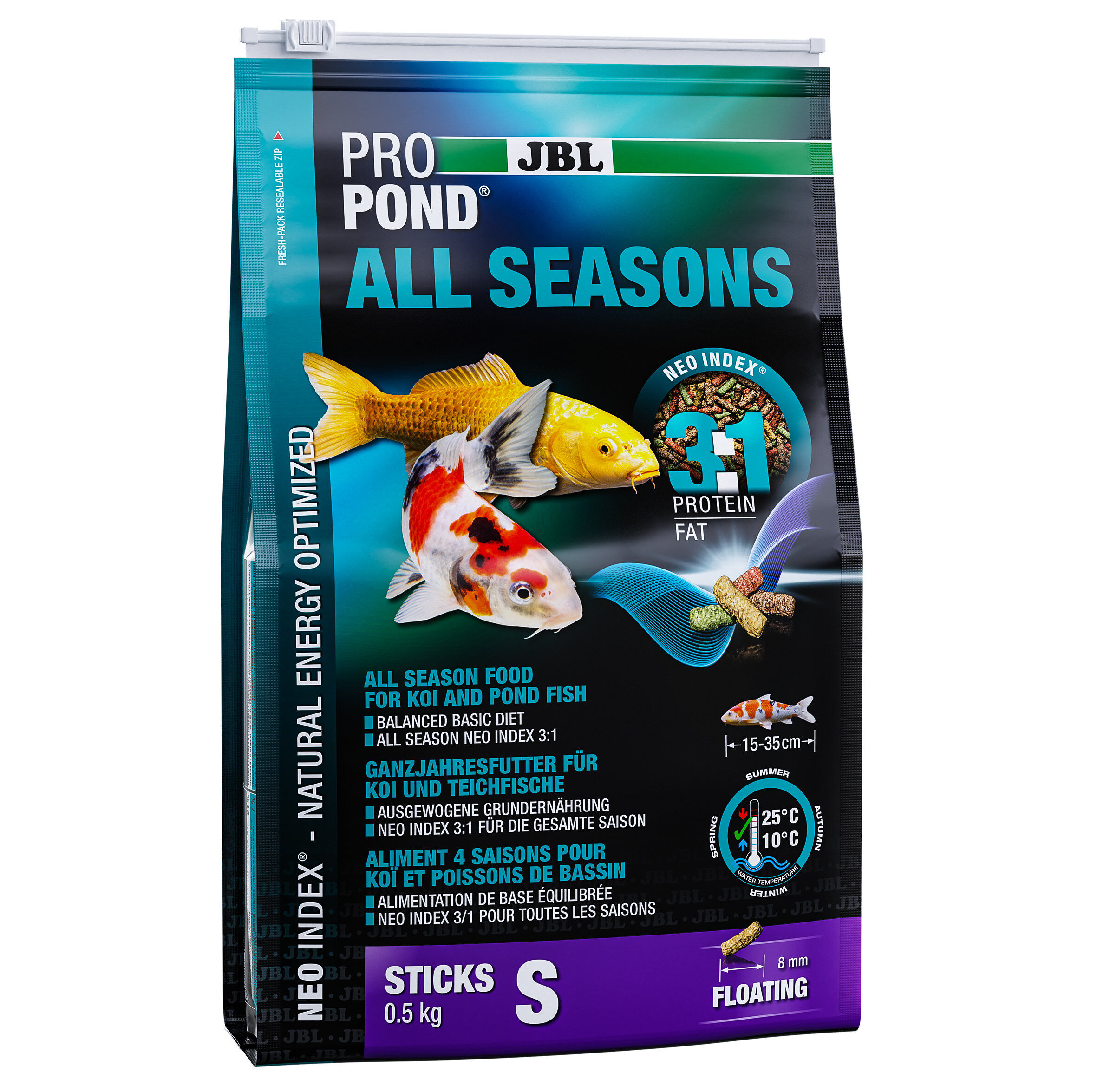 JBL - Aliment Propond All Seasons pour Ko&iuml;s et Poissons de Bassin - 500g Image num&eacute;ro 1