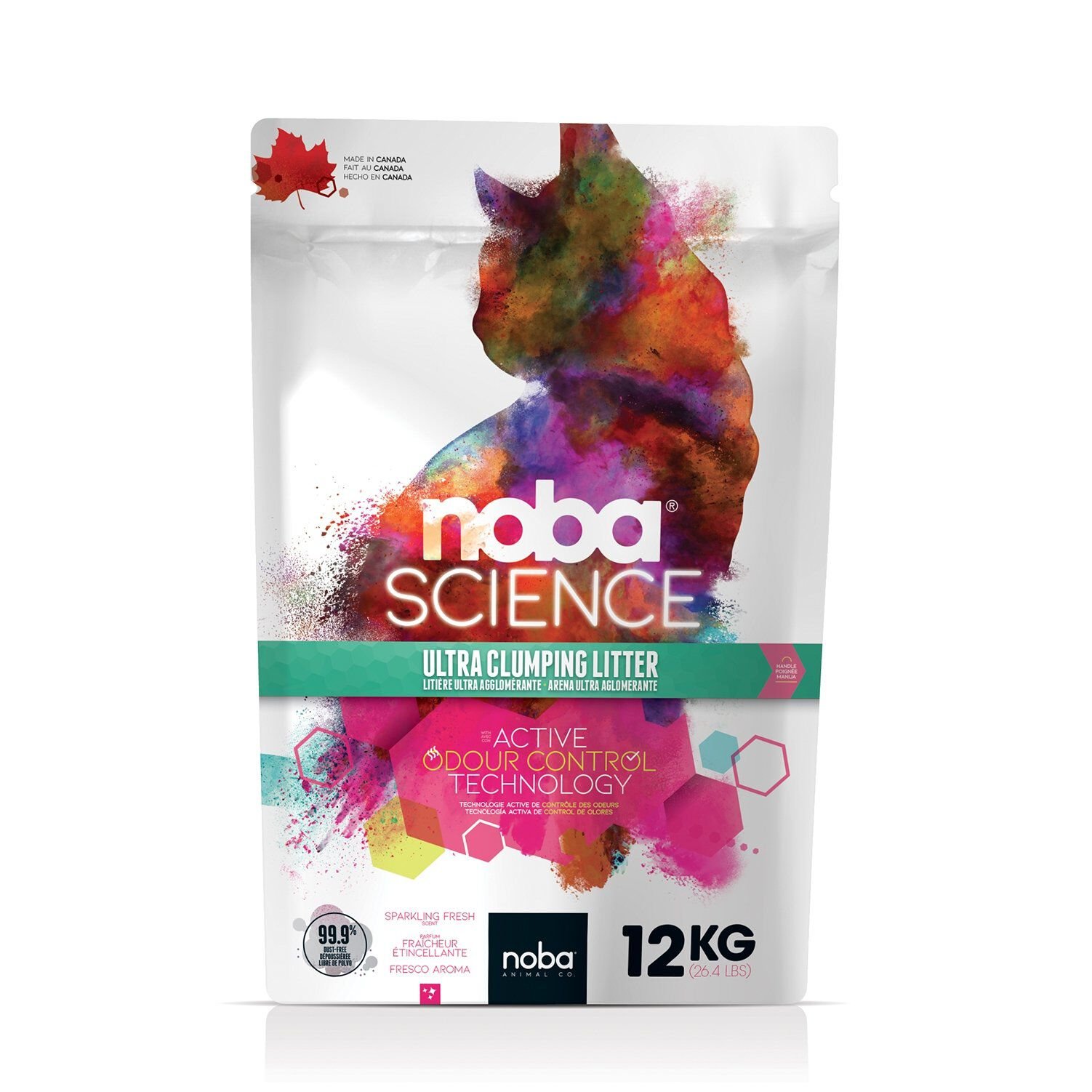 Noba - Liti&egrave;re Science Ultra Agglom&eacute;rante Fra&icirc;cheur pour Chat - 12Kg Image num&eacute;ro 1