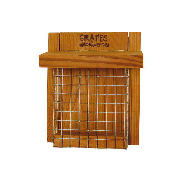 Graines de D&eacute;couverte - Distributeur Mangeoire Le Libre Service - 14x6 2x14 8cm Image num&eacute;ro 1