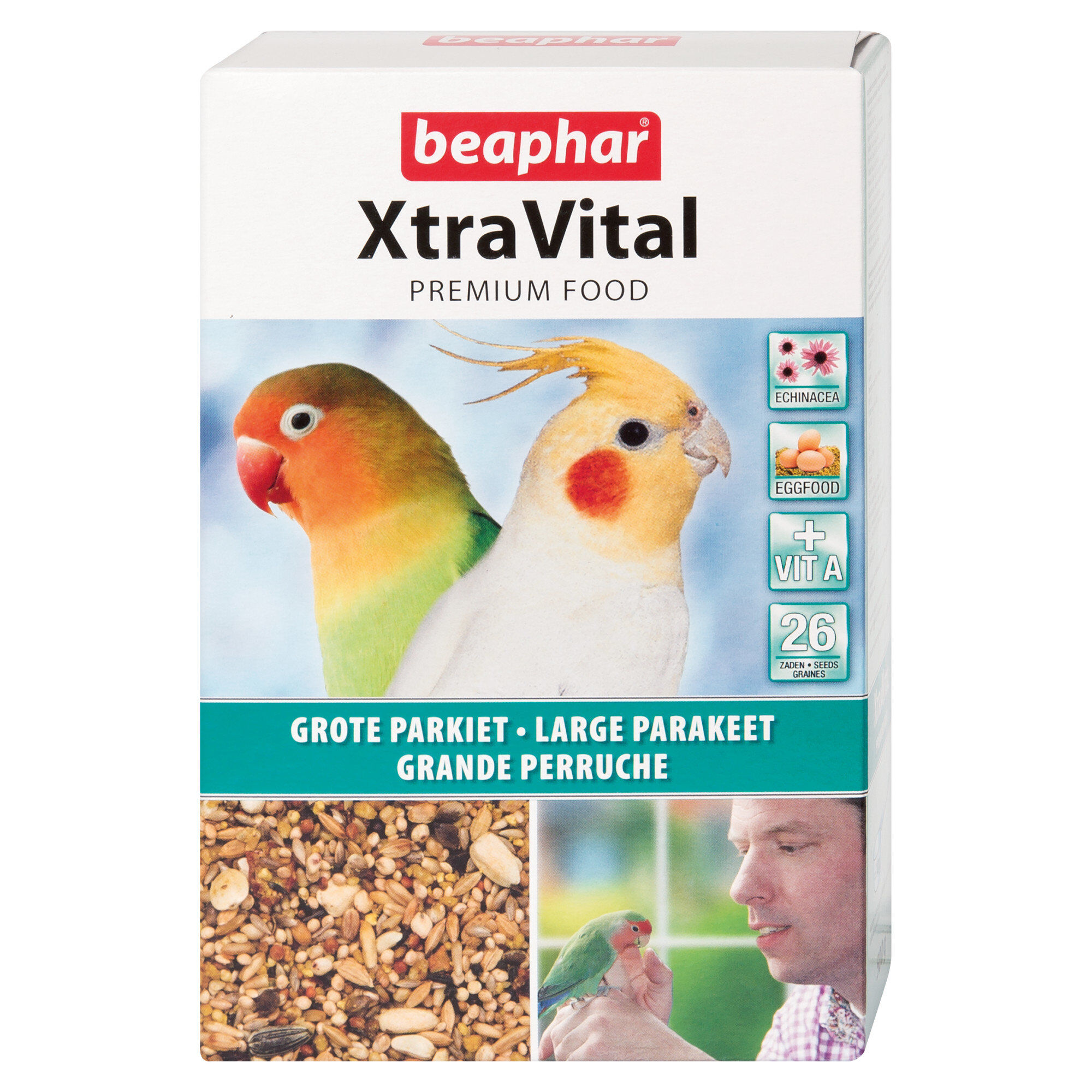Beaphar - XtraVital, alimentation premium compl&egrave;te pour grandes perruches - 500 g Image num&eacute;ro 1