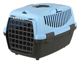 Trixie - Caisse de Transport Capri Gris Foncé/Bleu Pastel - XS : 32 x 31 x 48 cm