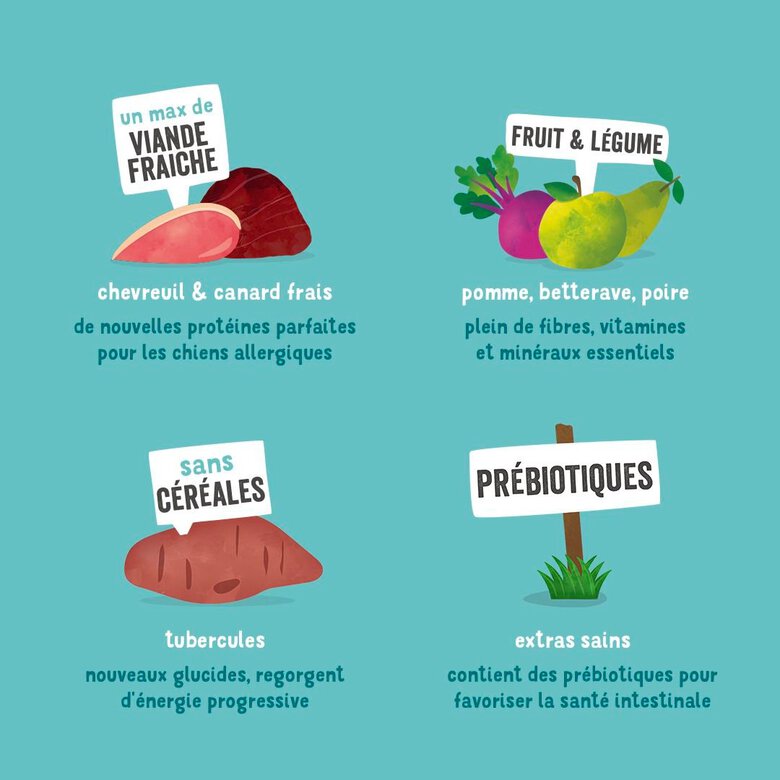 Edgard & Cooper - Croquettes Naturelles Adulte sans Céréales au Chevreuil et Canard frais pour Chien - 12Kg Image numéro 5 Edgard & Cooper - Croquettes Naturelles Adulte sans Céréales au Chevreuil et Canard frais pour Chien - 12Kg Image numéro 5