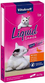 Vitakraft - Friandises Liquid Snack au Canard pour Chat - 6x15g