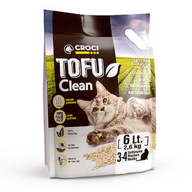 Croci - Litière Tofu Clean pour Chats - 6L/2,6Kg