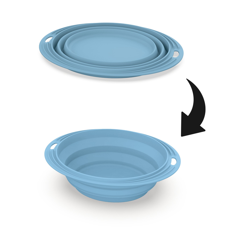 Animalis - Bol de Voyage Pliable Squeeze pour Chien - 0,5L Image numéro 3 Animalis - Bol de Voyage Pliable Squeeze pour Chien - 0,5L Image numéro 3