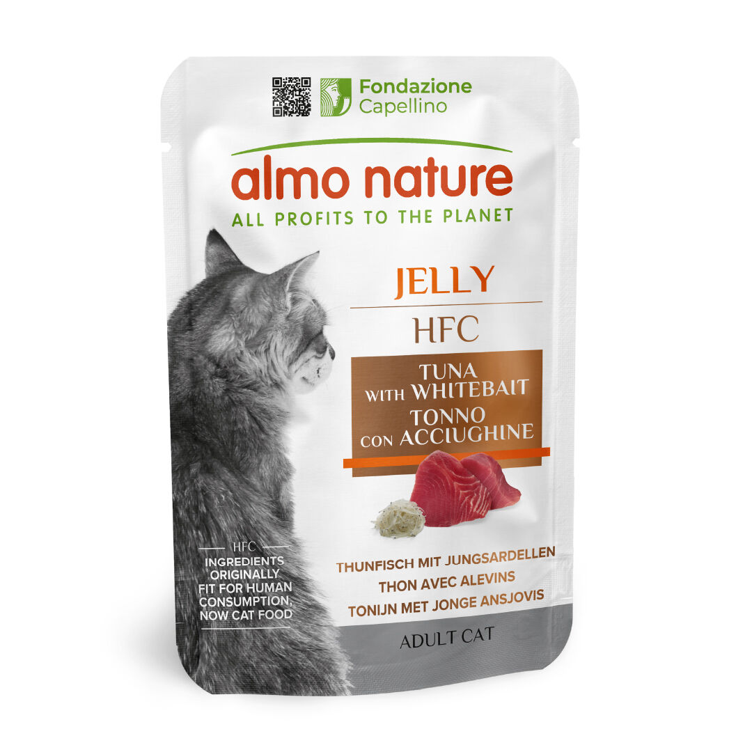Almo Nature - P&acirc;t&eacute;e Hfc Jelly Thon Et Alevins - 55g Image num&eacute;ro 1