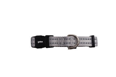 Gotoo - Collier Essentials en Nylon Premium Gris pour Chien