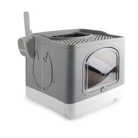 Nice Care - Maison de Toilette Pliable INOUT avec Pelle pour Chats - 20x49x58cm