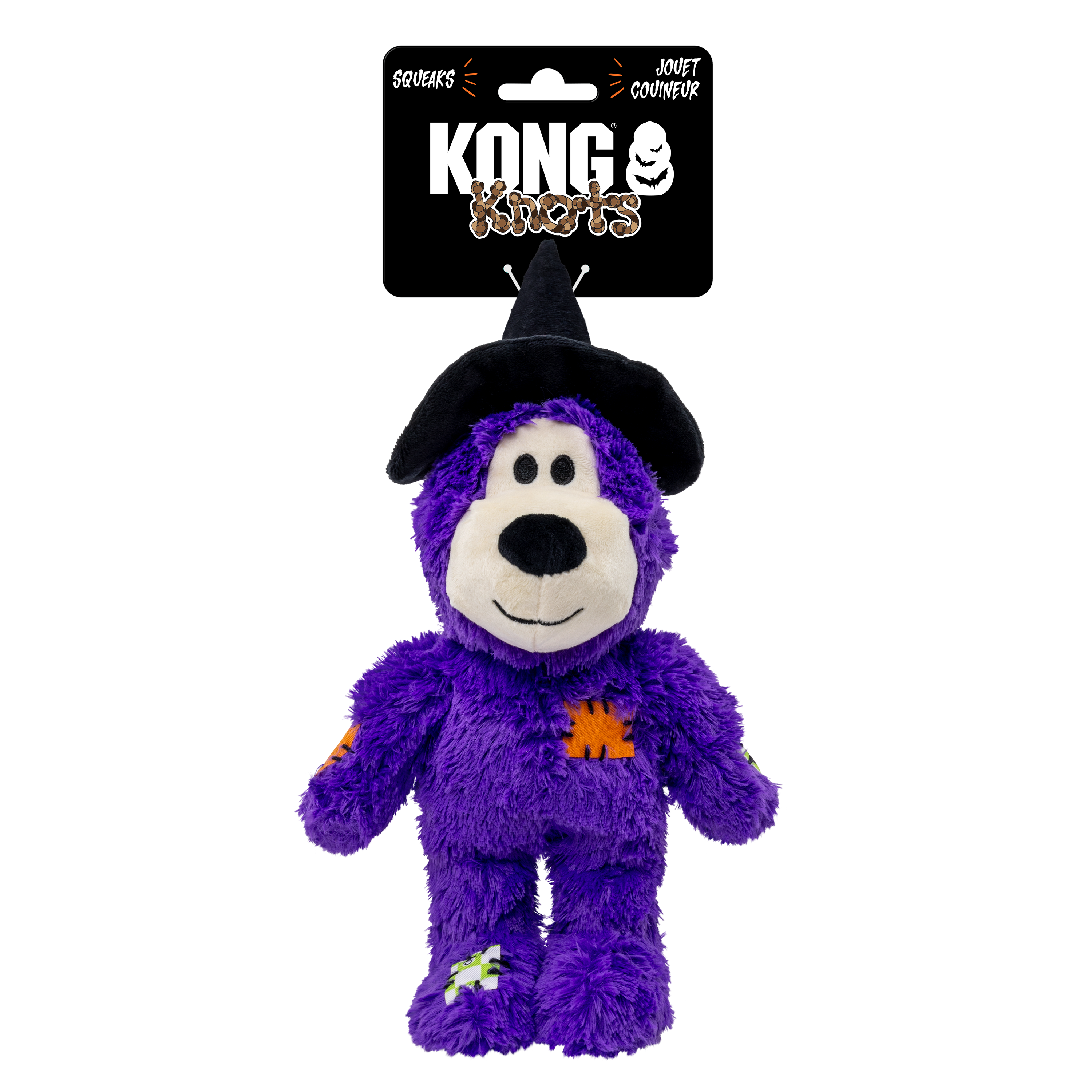 Kong - Jouet Peluche Halloween Ours Sorcier Violet pour Chiens - S/M Image num&eacute;ro 1