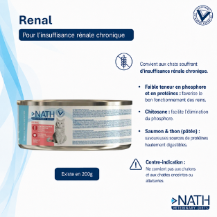 Nath Veterinary Diet - Aliment humide Renal pour Chat - 200G Image num&eacute;ro 2