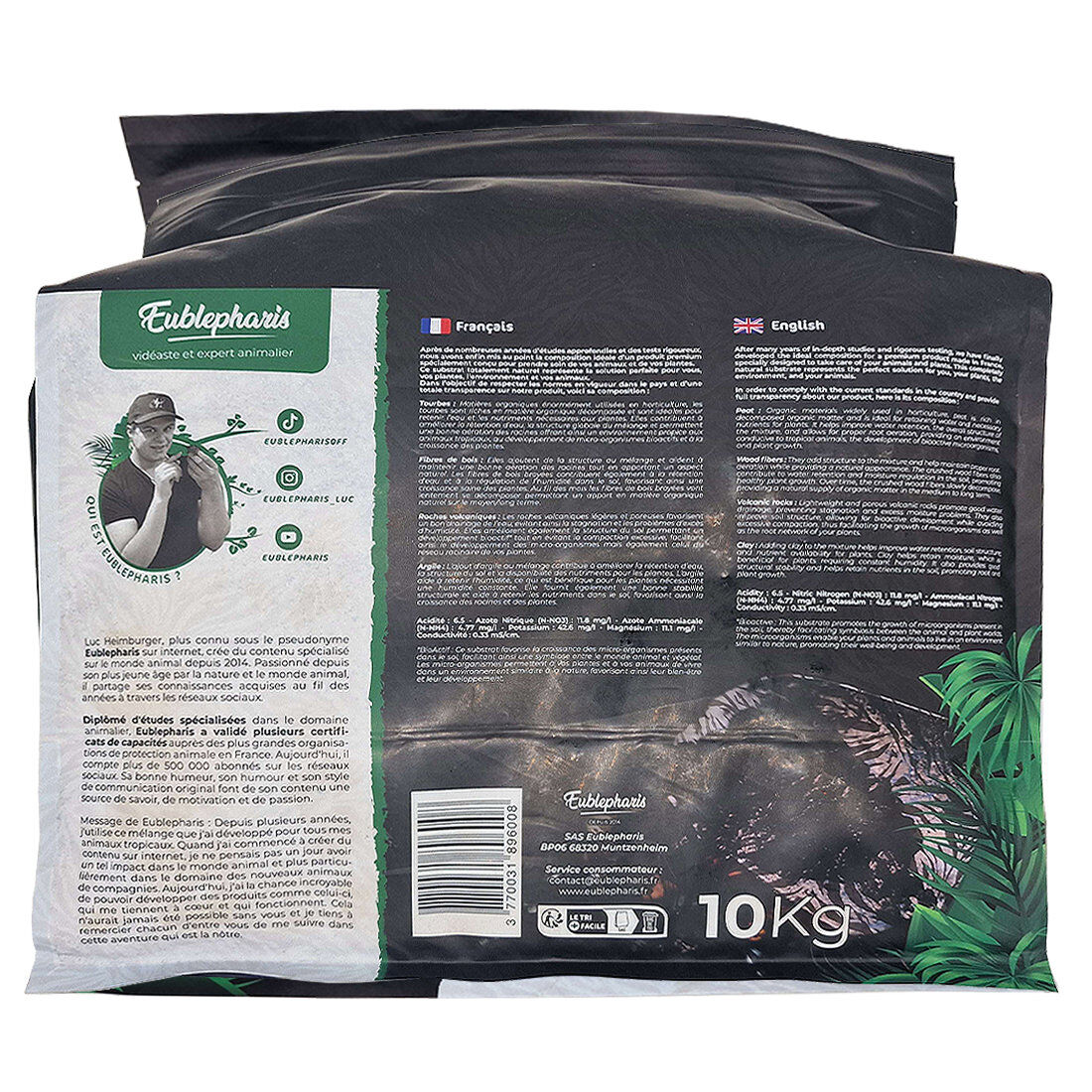 Eublepharis - Sol Nutritif Bio-Active Premium Tropical Soil - 10Kg Image num&eacute;ro 7
