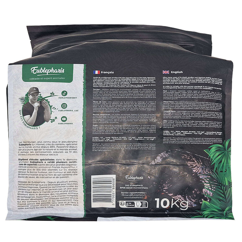 Eublepharis - Sol Nutritif Bio-Active Premium Tropical Soil - 10Kg Image numéro 7 Eublepharis - Sol Nutritif Bio-Active Premium Tropical Soil - 10Kg Image numéro 7