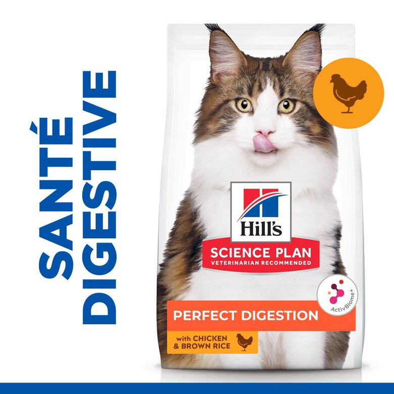 Hill's Science Plan - Perfect Digestion Croquettes Pour Chat  -  1,5kg Image numéro 4 Hill's Science Plan - Perfect Digestion Croquettes Pour Chat  -  1,5kg Image numéro 4