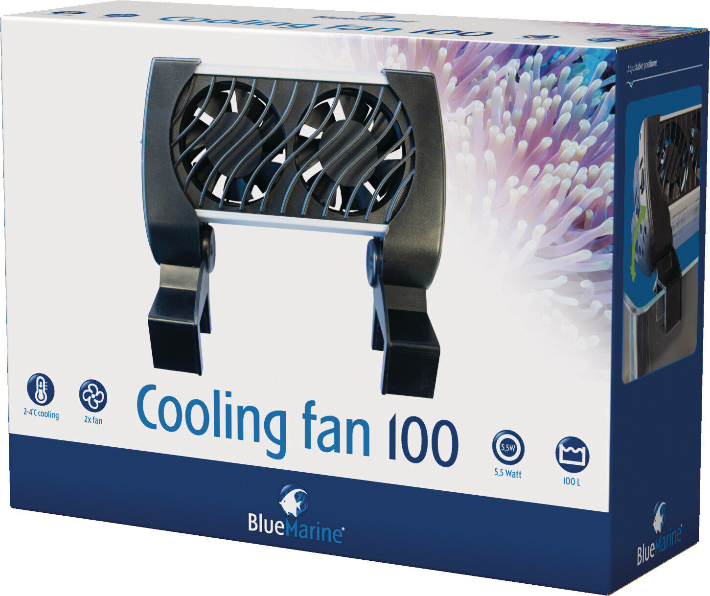 Blue Marine - Ventilateur de Refroidissement Cooling Fan 100 pour Aquarium Image num&eacute;ro 1