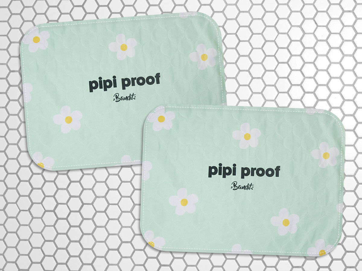 French Bandit - Lot 2 Tapis de Propret&eacute; Lavable Bandit pour Chiots - Vert Image num&eacute;ro 1