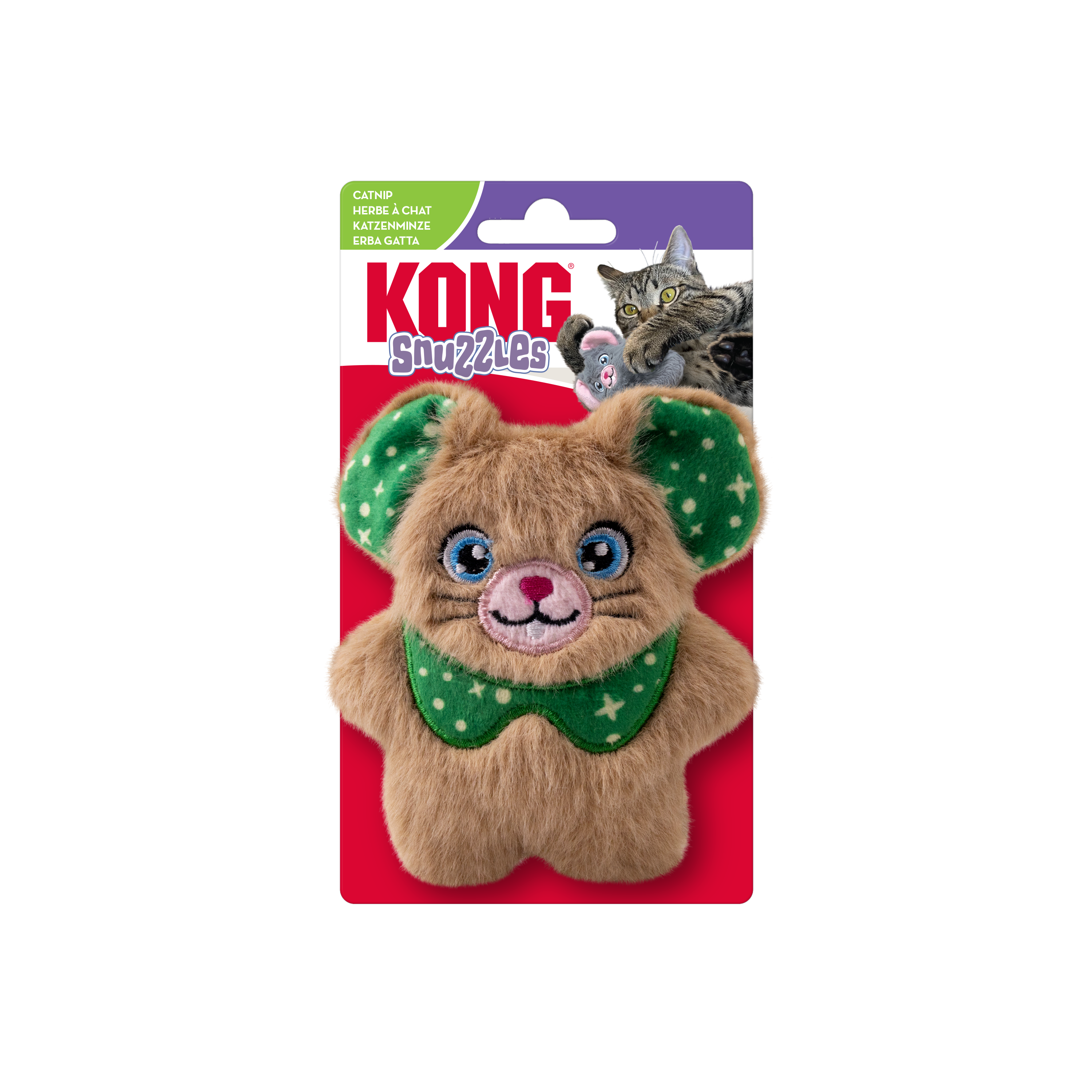 Kong - Jouet Holiday Cat Snuzzles Mouse Assorted Image num&eacute;ro 2
