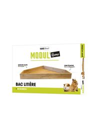 Hamiform - Bac à Litière MODUL'Home pour Lapin - Bois