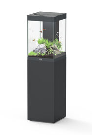 Aquatlantis - Aquarium + Meuble Led équipé AQUA TOWER 96 Anthracite - 96L