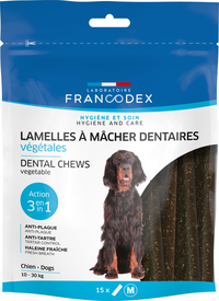 Francodex - Lamelles à Mâcher Anti-plaque Dentaire pour Chien