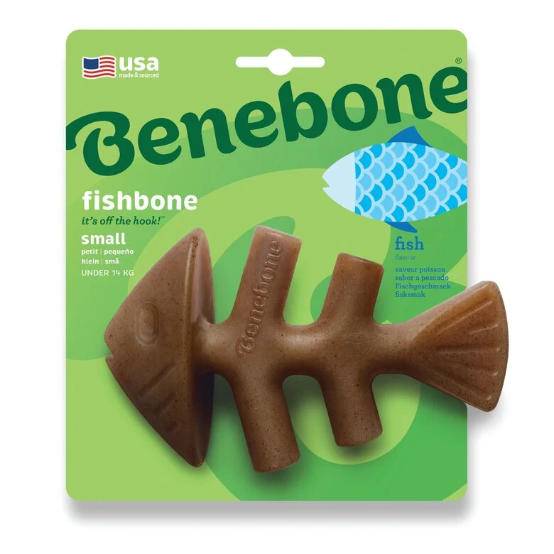Benebone - Jouet Os A Macher Fishbone - S Image numéro 1 Benebone - Jouet Os A Macher Fishbone - S Image numéro 1