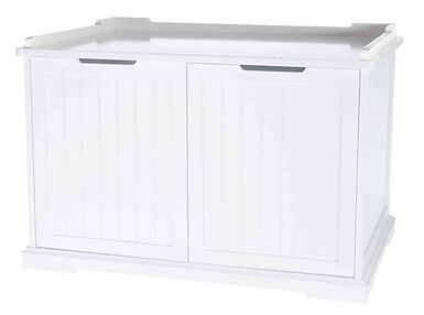 Trixie - Meuble litière XL en MDF blanc - 75 x 51 x 53 cm
