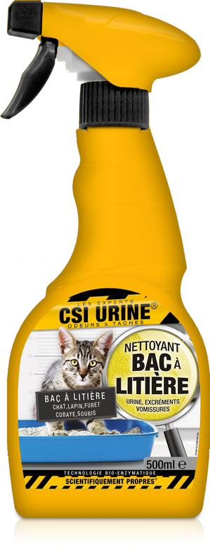 CSI Urine - Nettoyant Enzymatique pour Litière - 500ml Image numéro 1 CSI Urine - Nettoyant Enzymatique pour Litière - 500ml Image numéro 1
