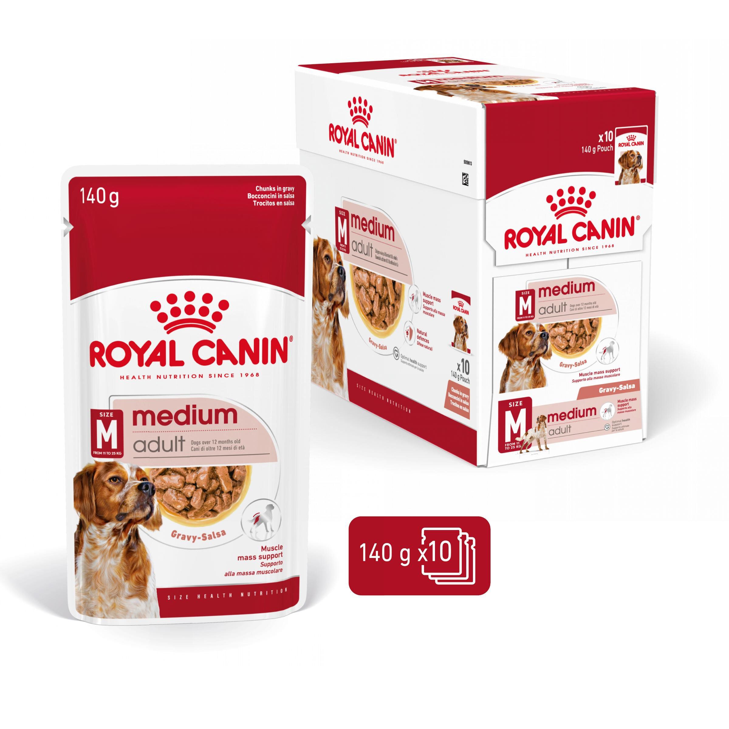 Royal Canin - Sachet Fraicheur Medium Adult En Sauce Pour Chiens - 10x140g Image num&eacute;ro 3