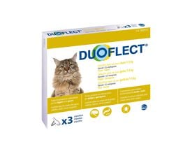 Duoflect - Pipettes Antiparasitaire de 1 à 5Kg pour Chat - x3