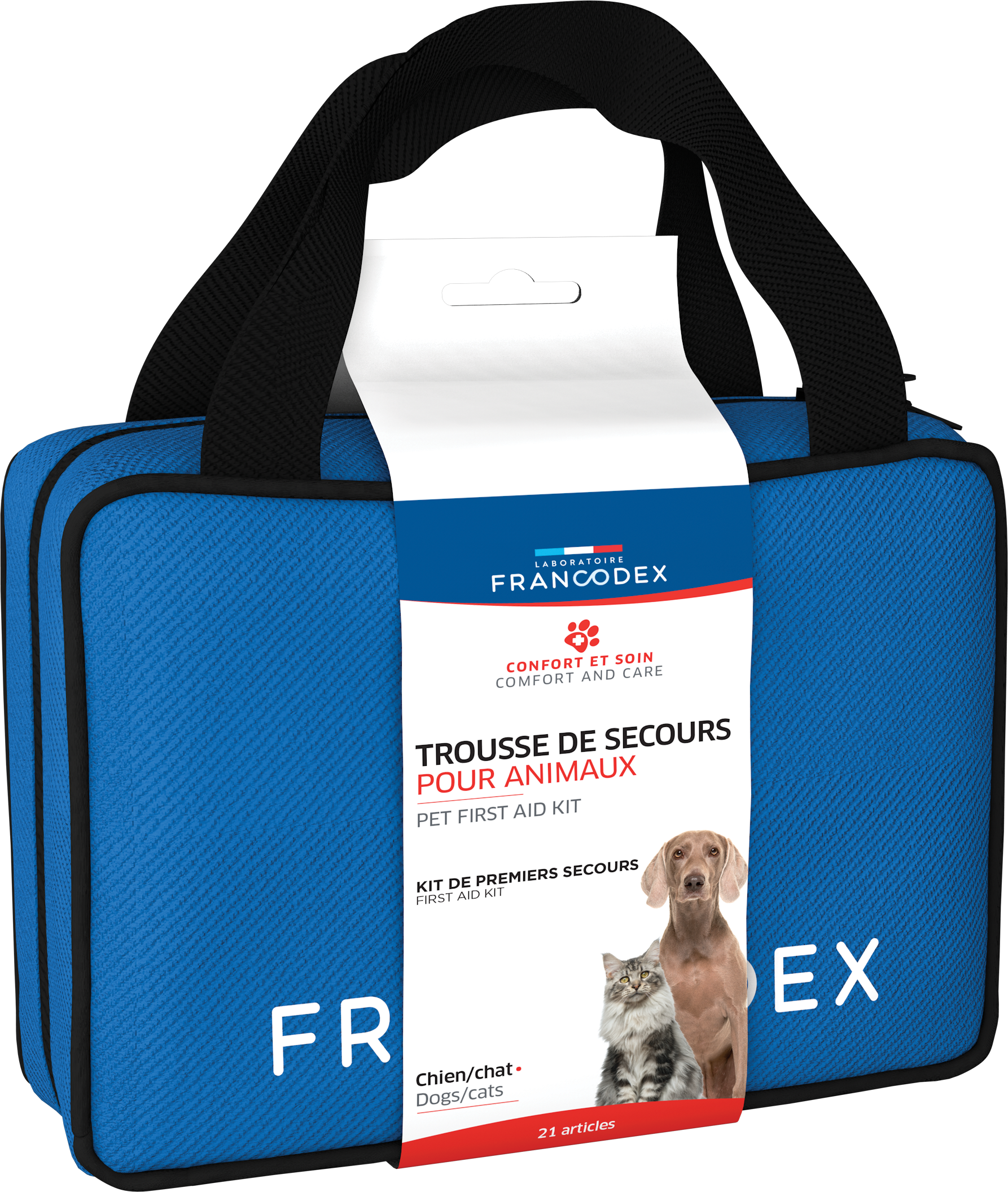 Francodex - Trousse de Secours pour Chiens et Chats - Bleu Image num&eacute;ro 1