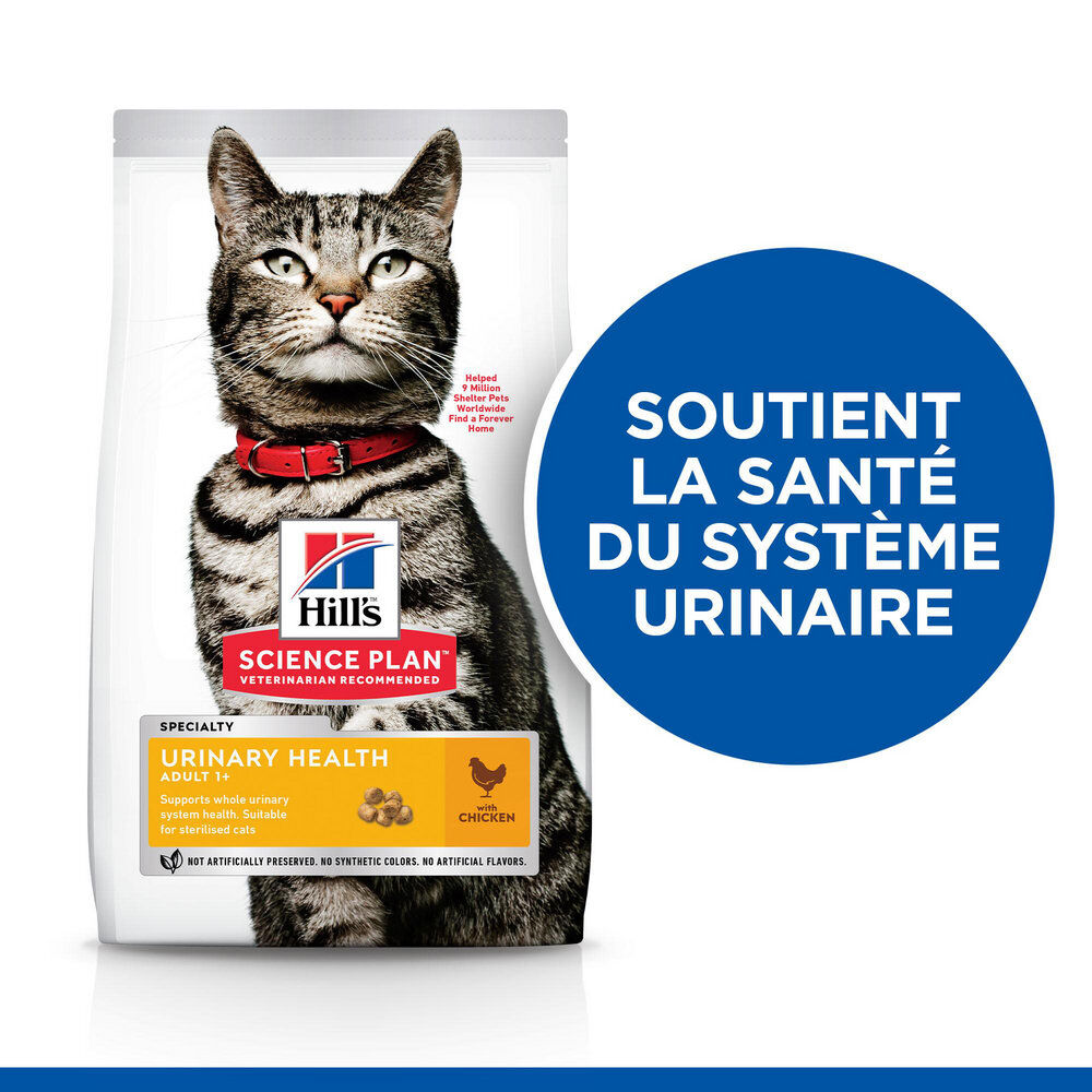 Hill's Science Plan - Adult Urinary Health Croquettes Pour Chat St&eacute;rilis&eacute; Au Poulet -  3kg Image num&eacute;ro 2